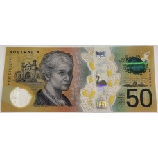 AUSTRALIA 2020 . FIFTY 50 DOLLARS BANKNOTE . LOWE/GAETJENS . LAST PREFIX EA